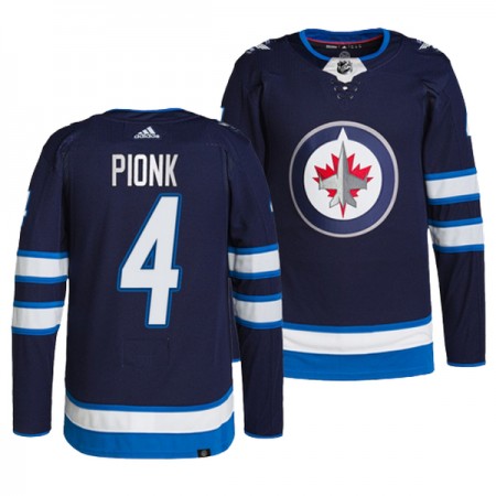 Miehille NHL Winnipeg Jets Pelipaita Neal Pionk 4 Adidas Navy Authentic